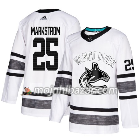 Dresovi Vancouver Canucks Jacob Markstrom 25 2019 All-Star Adidas Bijela Authentic - Muške